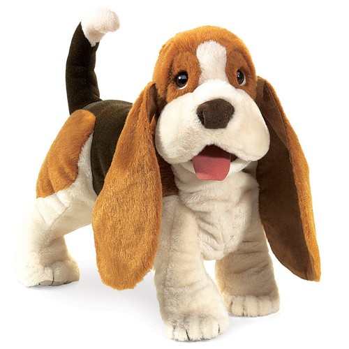 Basset hound hand puppet - basset,