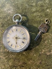 Silver mid-size enamel pocket