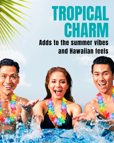 100pcs hawaiian hawaii lei - hawaiian,