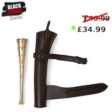 Hunting Horn with Leather Case Hunting Shooting Handmade Copper 3 band Horn Gift