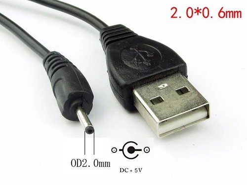 Usb 2 0mm - 5v, 2.0mm/0.6mm