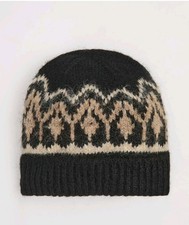Black Fairisle Soft Knitted