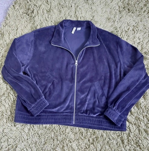 Ladies blue velour - blue, tracksuit