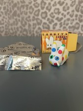 Kidrobot X Kozik Happy Mini Labbits - Smokin’ Labbit - White With Spots