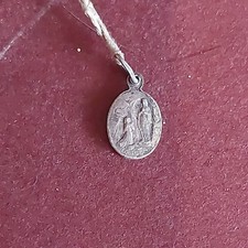 Old  FRANCE OUR LADY OF LOURDES HOLY PROTECTION AGAINST EVIL MEDAL,tiny PENDANT