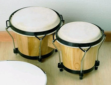 Bongo Drum Set. African Wooden