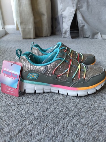 Skechers silver grey - skechers, girls