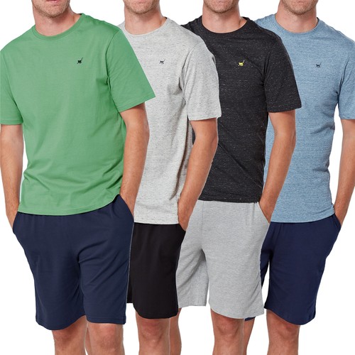 Mens pyjamas shorty short - shorty,