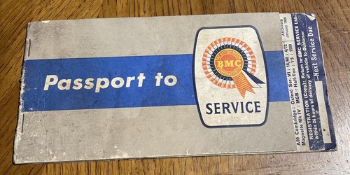 Bmc service booklet a35van - a35van, a40
