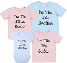 I'm The Big/Little Brother/Sister Matching T-Shirts For Child, Baby & Toddler 