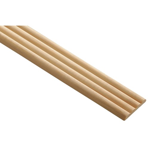 Pine reed moulding x - pine,