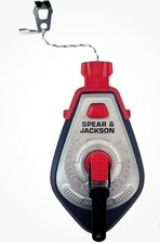 Spear & Jackson 3:1 Aluminium Chalk Line 30m/100ft - New With Damaged Packaging