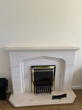 Stunning Marbel Fire Place With Gas Fire