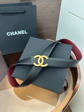 New CHANEL Belt Gold/Silver