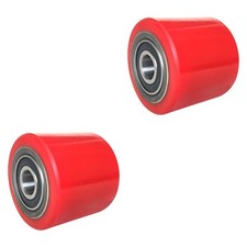 2x Pallet Jack Load Wheel 80mmx70mm with Bearings Spare Part for Pallet Truck