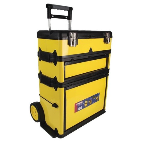 Tool box wheels - on,