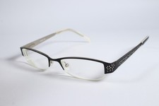 Oasis Eyeglasses Balsam Womens Black 3 Semi-Rimless Metal Glasses Frames 49 mm