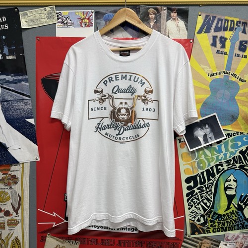 White harley davidson shirt - white, t-shirt