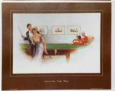 Romantic themed snooker print