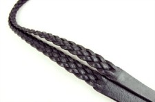 ASCOT PLAITED REINS LEATHER REIN PONY OR FULL SIZE