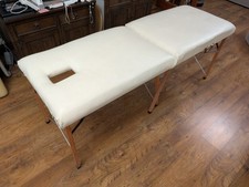 Lightweight Portable Massage Treatment Table Couch, Ivory Colour 