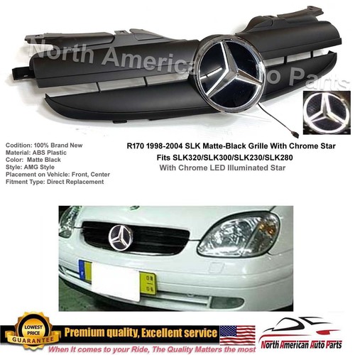 Slk r170 grille matte black - slk,