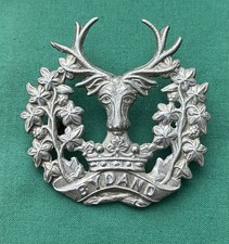 The Gordon Highlanders -~- 100% Genuine British Army Military Cap Badge..