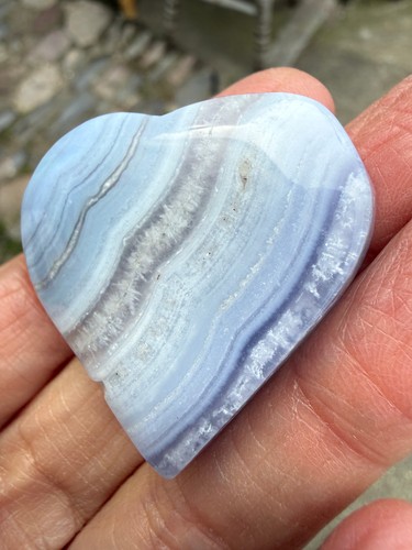 Blue lace agate crystal