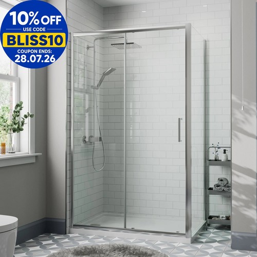1200 700mm sliding shower - 1200,