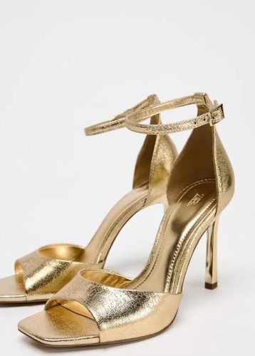 Zara metallic high heel - zara, high-heel