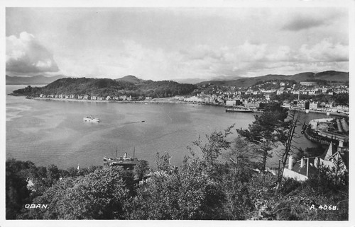 Oban argyllshire postcard - argyllshire, rp