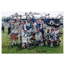 Leeds united multi signed - united,