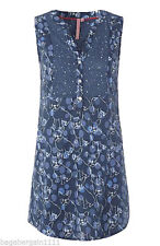 New ex White Stuff spot dog pug sleeveless blouse tunic shirt top RRP was £37.50