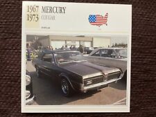 Mercury, Cougar, 1967/73,  Popular Class Car,U.S.A.,Collectors Card