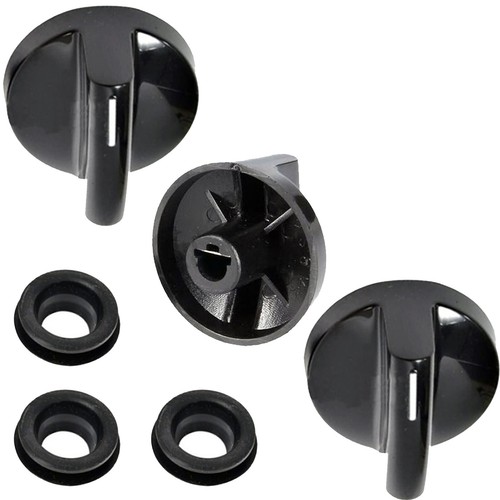Control knob black for miele - knob,