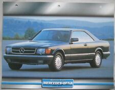 Mercedes 560SEC Dream Cars Card