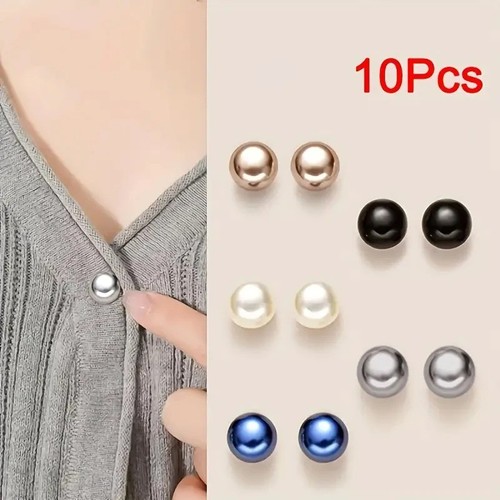 Pearl brooch waist pins - pearl,