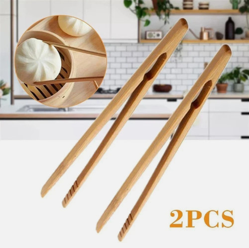 2pcs bamboo wood wooden - bamboo, food