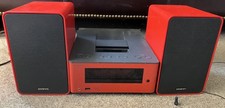 IPHONE Lightening DOCK Onkyo CR-255 Hifi System in Red CD Radio iPod Dock USB