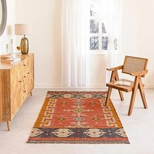 Kilim wool jute - jute, rug