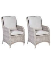 Set of 2 Garden Armchairs