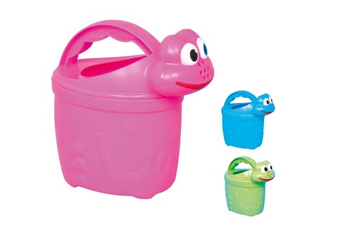 Plastic frog watering can - plastic,
