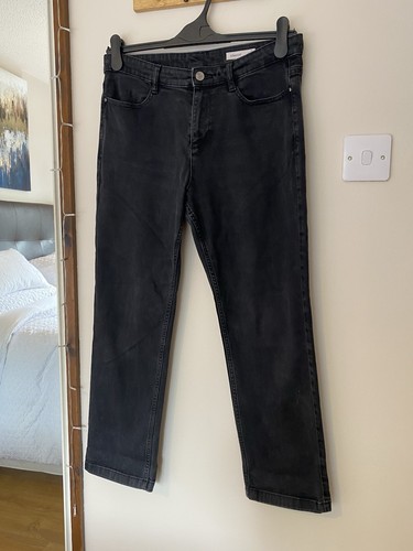 Black stretchy straight - black,