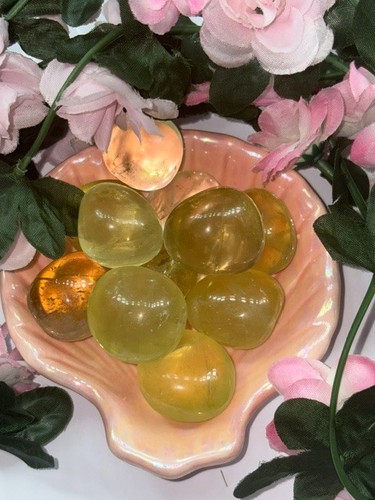 Brazilian citrine tumble - citrine,