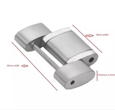 One SOLID LINK FOR OMEGA SPEEDMASTER MOON WATCH 20MM Width STAINLESS STEEL