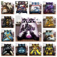 New Transformers Duvet Cover Bedding Set Cartoon Duvet Cover Pillowcase 2/3pcs