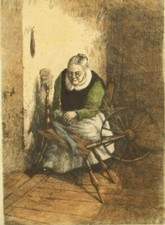 Nicolas Maes illegible pencil