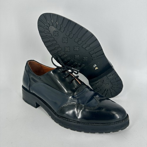 Whistles black womens oxfords - black,