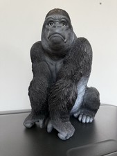 Silverback Gorilla- 26cm - Lifelike Garden /Home Ornament - Indoor /Outdoor