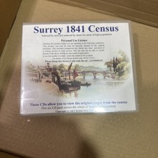  Surrey  1841 Census - Stepping Stones Data CDs Genealogy / Ancestry